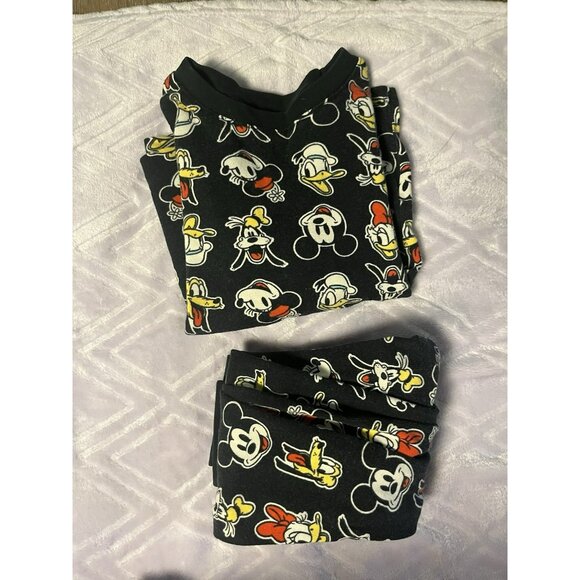 Disney Pajamas 2 pc toddler 4T Mickey Mouse Goofy Donald Snug Fit - Picture 7 of 7